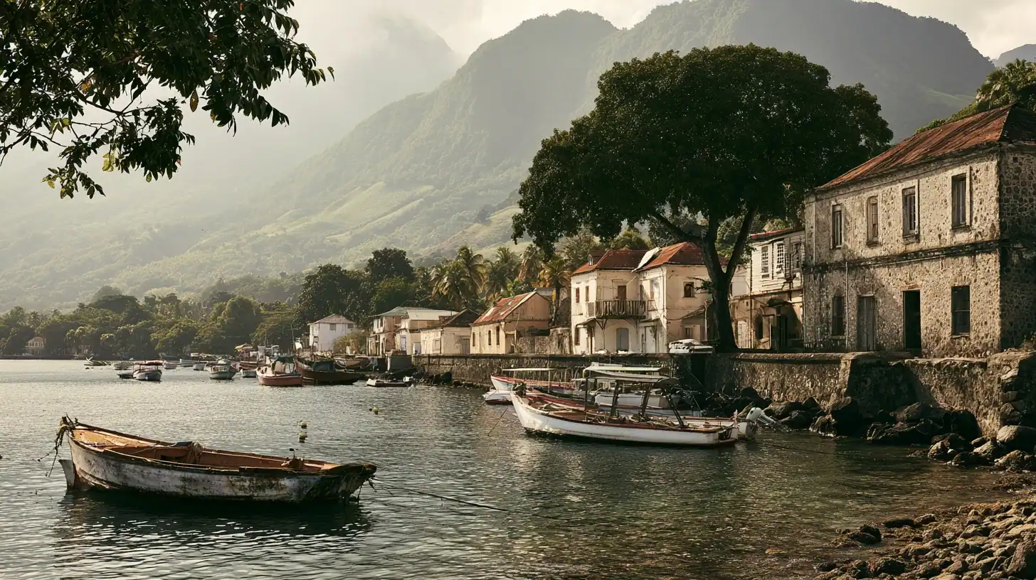Caribbean harbour town