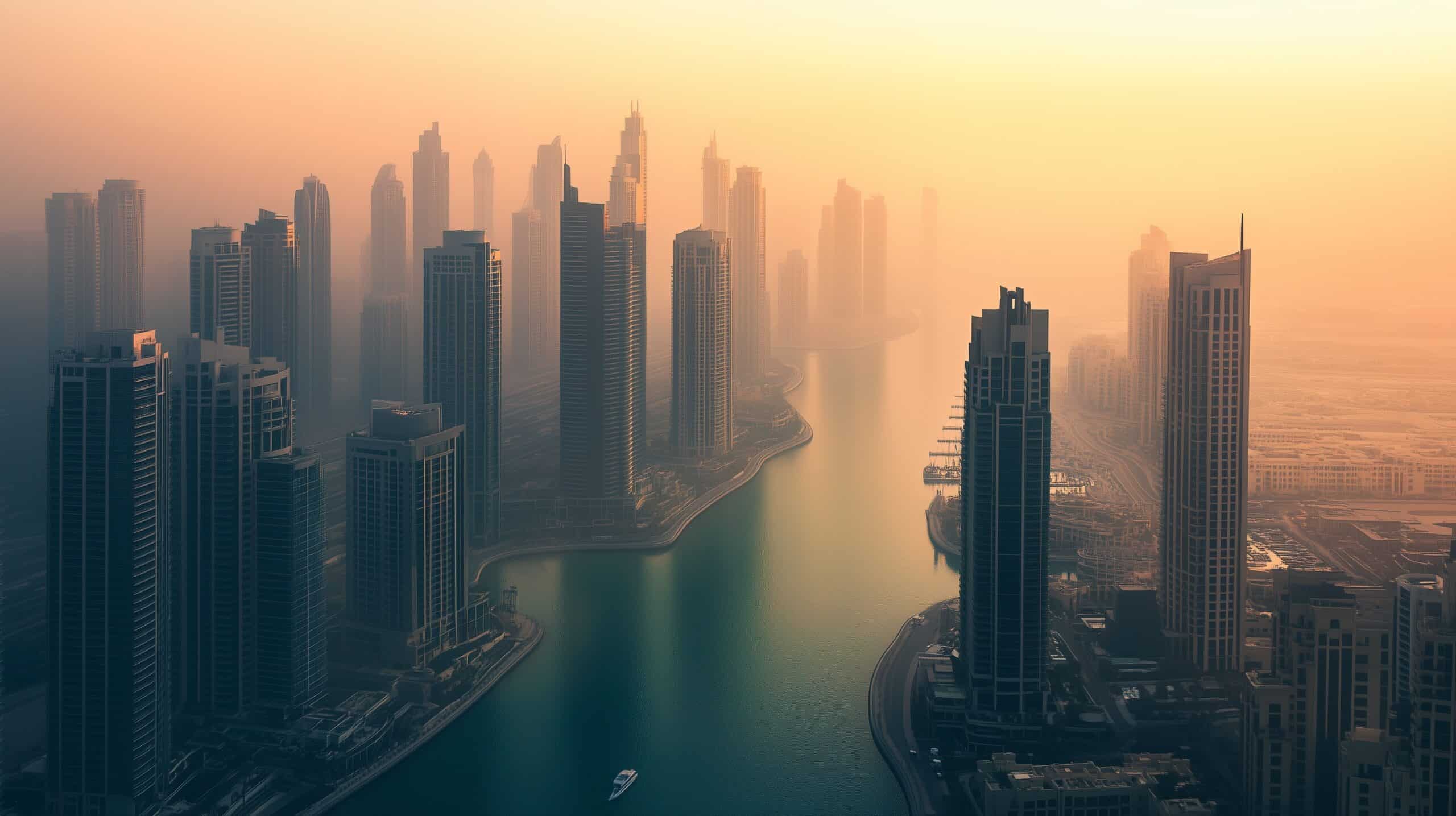 Dubai Marina at dawn