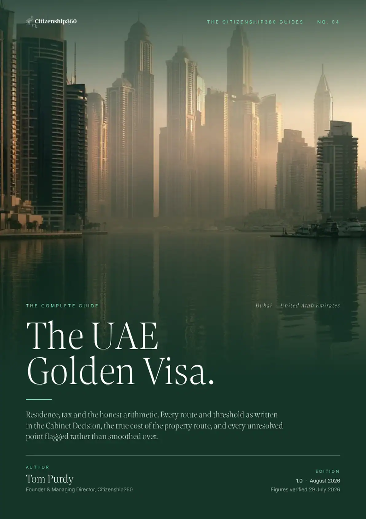 | Citizenship 360 Front Cover of the Citizenship360 Uae Golden Visa Complete Guide 2026 Edition